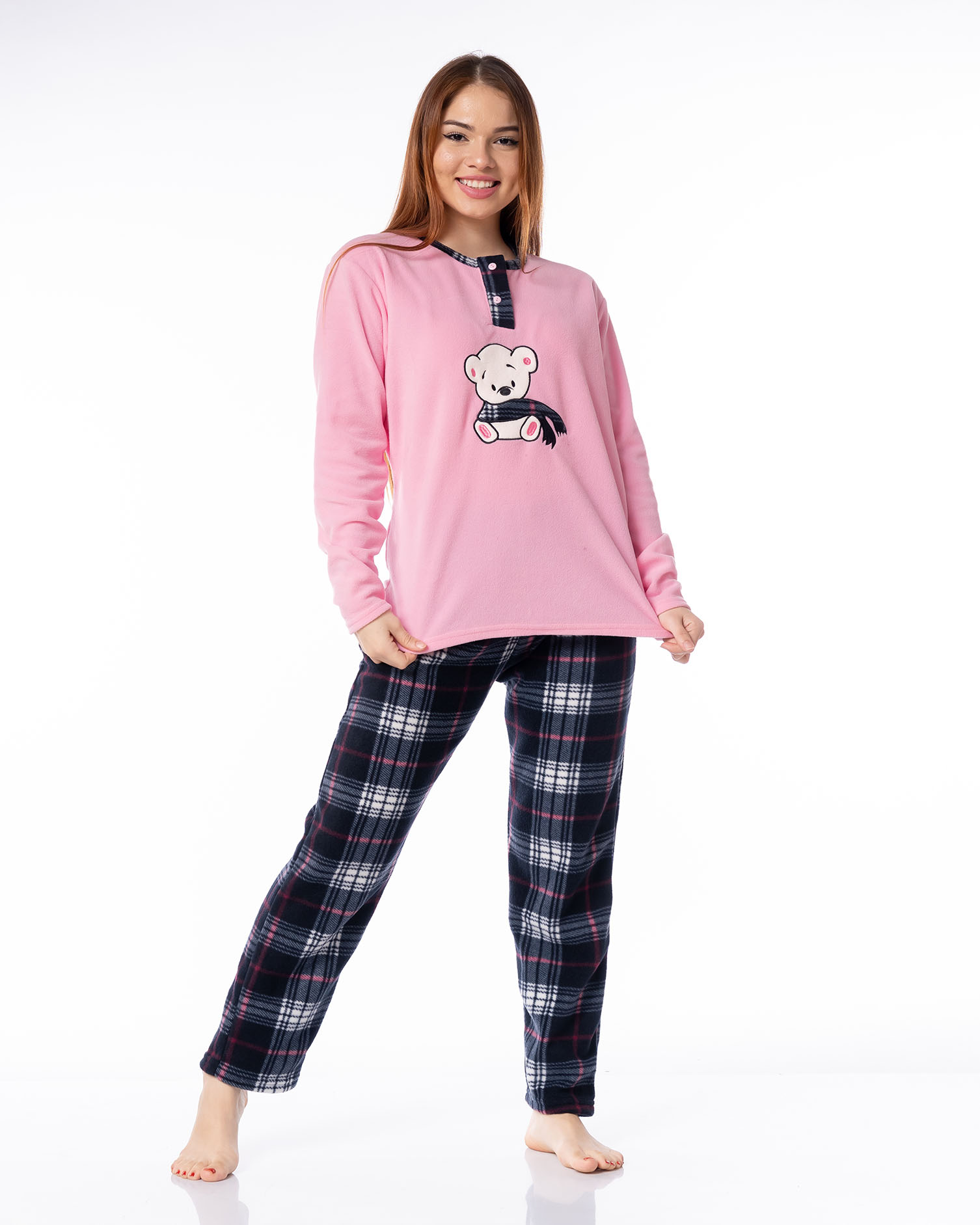 Pijama de Dama en Micropolar Modelo Osito Chalina Barcal