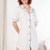 Camisón de dama m/corta con botones - Imagen 3