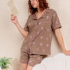 Pijama de dama Manga corta cobertura Corazones- Modelo Nancy - Imagen 2