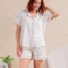 Pijama de dama Manga corta cobertura Corazones- Modelo Nancy - Imagen 6