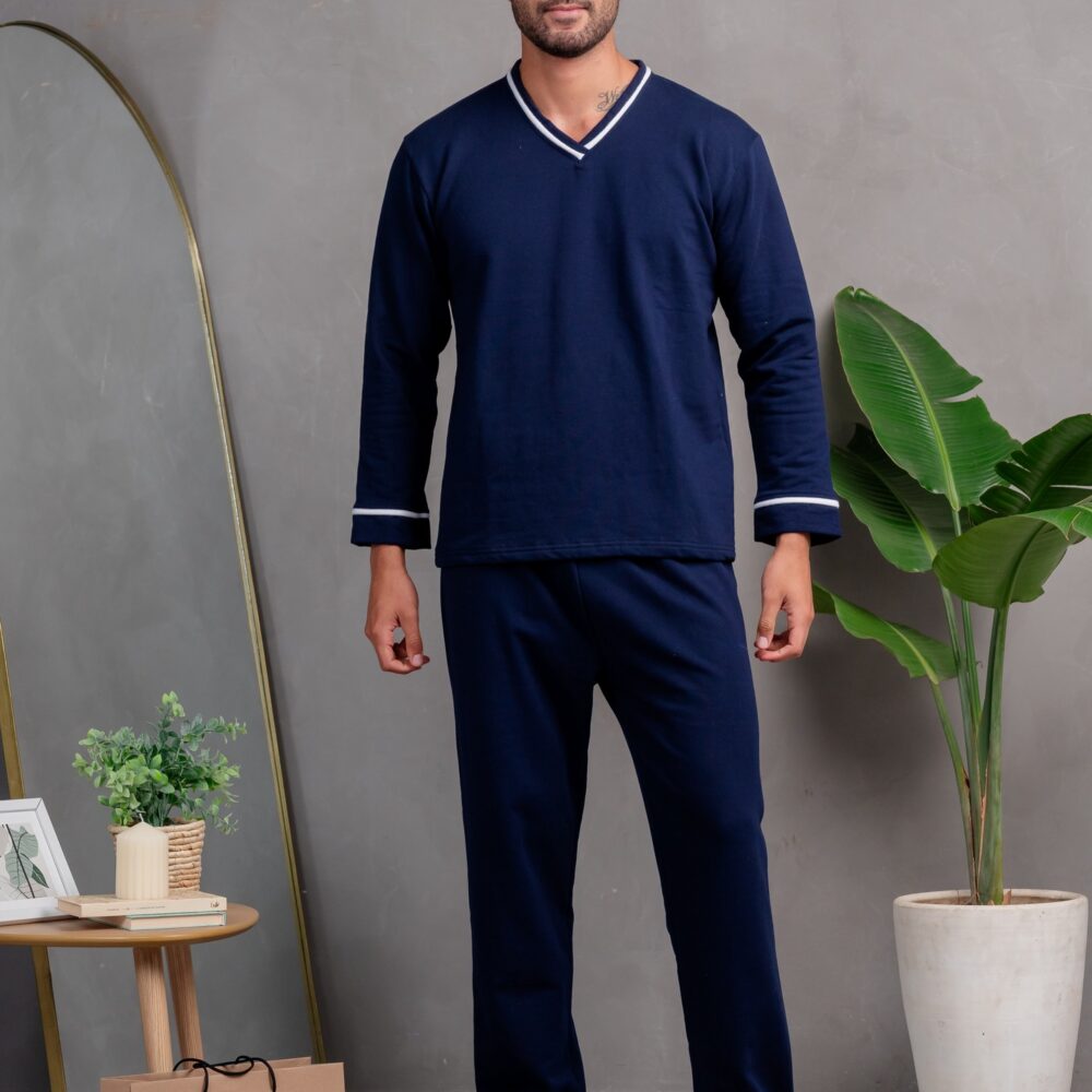 Pijama de Caballero en Franela - Modelo Liam